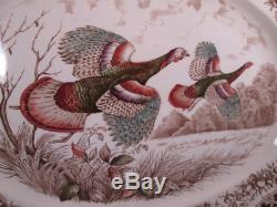 Johnson Bros. England Windsor Ware Wild Turkeys 20 Platter Excellent