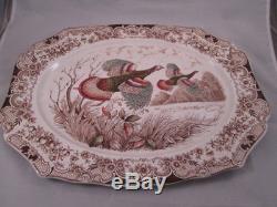 Johnson Bros. England Windsor Ware Wild Turkeys 20 Platter Excellent