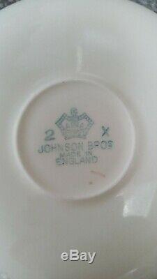 Johnson Bros England mid century china coffee set for 6 15 pieces the yacht race