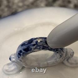 Johnson Bros Flow Blue Normandy Covered Butter Dish