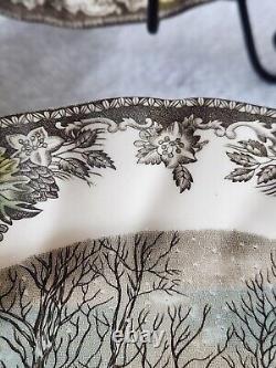 Johnson Bros Friendly Village (12) Dinner Plates 9 7/8 School House England
