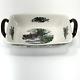 Johnson Bros Friendly Village Bread Basket Red Barn Discontinued 7in X 12in