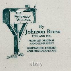 Johnson Bros Friendly Village Bread Basket Red Barn Discontinued 7in x 12in