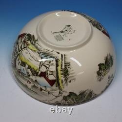 Johnson Bros Friendly Village Covered Bridge Large Punch Bowl 12 inches