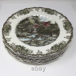 Johnson Bros Friendly Village Dinner Plates 4 Seasons England set /6