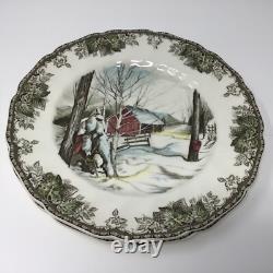 Johnson Bros Friendly Village Dinner Plates 4 Seasons England set /6