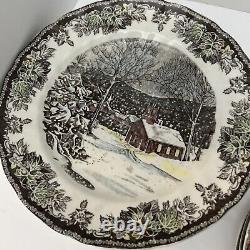 Johnson Bros Friendly Village Dinner Salad Bread Butter Plate Sugar Maple Bridge