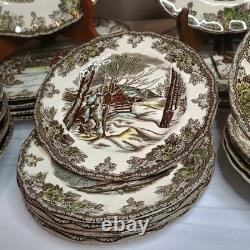 Johnson Bros Friendly Village Dinner Salad Plate Bowl 5 Place Settings (25 Pcs.)