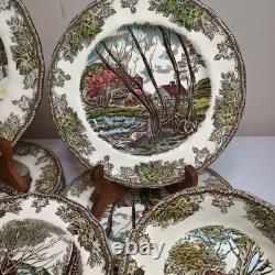 Johnson Bros Friendly Village Dinner Salad Plate Bowl 5 Place Settings (25 Pcs.)