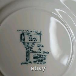 Johnson Bros Friendly Village Dinner Salad Plate Bowl 5 Place Settings (25 Pcs.)