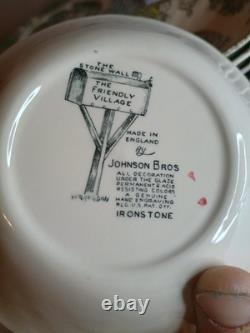 Johnson Bros Friendly Village Dinner Salad Plate Bowl 5 Place Settings (25 Pcs.)