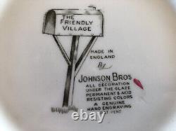 Johnson Bros Friendly Village Large Serving Punch Salad Bowl Vintage Excellent