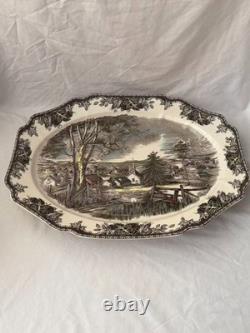 Johnson Bros Friendly Village Oval Platter 20 Village Green