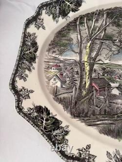 Johnson Bros Friendly Village Oval Platter 20 Village Green