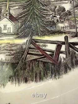 Johnson Bros Friendly Village Oval Platter 20 Village Green