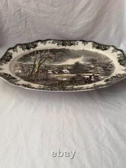 Johnson Bros Friendly Village Oval Platter 20 Village Green
