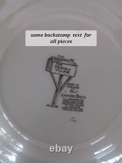 Johnson Bros Friendly Village School House Made In England, Dinner Plates 10 Pcs
