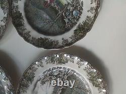 Johnson Bros Friendly Village School House Made In England, Dinner Plates 10 Pcs