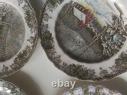 Johnson Bros Friendly Village School House Made In England, Dinner Plates 10 Pcs