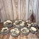 Johnson Bros Friendly Village School, Ice, Sugar House's. Set 8 Pc X 6
