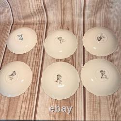 Johnson Bros Friendly Village School, Ice, Sugar House's. Set 8 Pc X 6