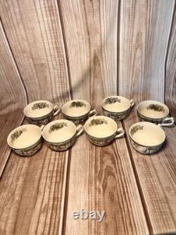 Johnson Bros Friendly Village School, Ice, Sugar House's. Set 8 Pc X 6