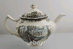 Johnson Bros Friendly Village Sugar Maples Teapot Made in England