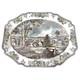 Johnson Bros Friendly Village Vintage Ironstone Oval Turkey Serving Platter-mint