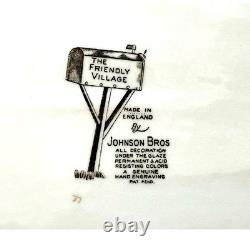 Johnson Bros Friendly Village Vintage Ironstone Oval Turkey Serving Platter-Mint