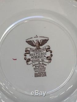 Johnson Bros HISTORIC AMERICA Frozen Up Multicolor 10 5/8 Service Plate 4