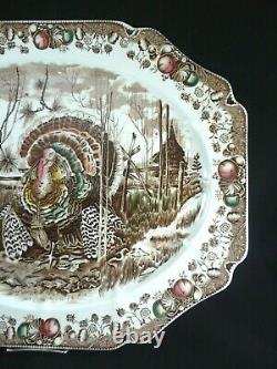 Johnson Bros HIS MAJESTY 17.25 x 14.25 Turkey Platter England Thanksgiving