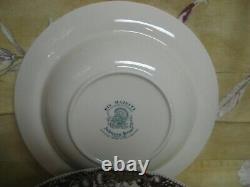 Johnson Bros HIS MAJESTY Thanksgiving Turkey Dinner Soup Cup Saucer Set Lot B