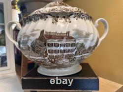 Johnson Bros Heritage House Ironstone Georgian Town Hse Soup Tureen