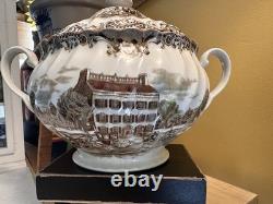 Johnson Bros Heritage House Ironstone Georgian Town Hse Soup Tureen
