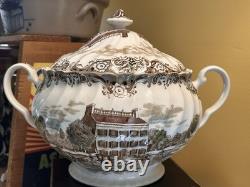 Johnson Bros Heritage House Ironstone Georgian Town Hse Soup Tureen