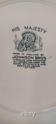 Johnson Bros. His Majesty 12 Dinner Plates 10.5