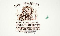 Johnson Bros His Majesty 6 DINNER PLATES Turkey, England, EXC