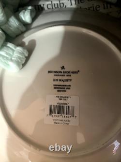 Johnson Bros His Majesty COMPLETE SET OF 4 England Turkey Thanksgiving Dishware
