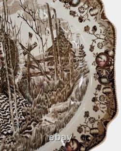 Johnson Bros His Majesty Large Serving Platter 20 Turkey England