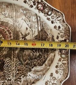 Johnson Bros His Majesty Large Serving Platter 20 Turkey England