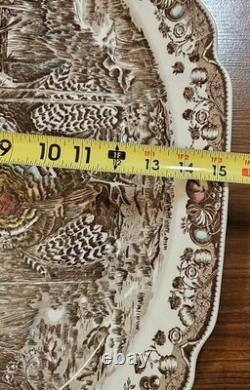 Johnson Bros His Majesty Large Serving Platter 20 Turkey England