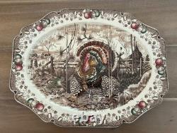 Johnson Bros His Majesty Thanksgiving Turkey Platter Made In England Large 20
