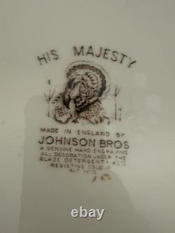 Johnson Bros His Majesty Thanksgiving Turkey Platter Made In England Large 20