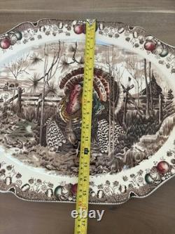 Johnson Bros His Majesty Thanksgiving Turkey Platter Made In England Large 20