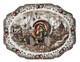Johnson Bros His Majesty Thanksgiving Turkey Platter Massive 20x16 Color England