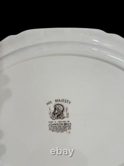Johnson Bros His Majesty Thanksgiving Turkey Platter Massive 20x16 Color England
