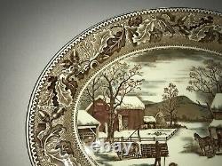 Johnson Bros Historic America Home For Thanksgiving 20 Oval Turkey Platter