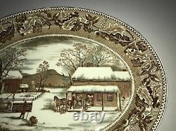 Johnson Bros Historic America Home For Thanksgiving 20 Oval Turkey Platter