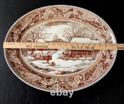 Johnson Bros Historic America'Home for Thanksgiving' Large 20 Turkey platter
