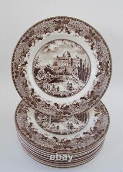 Johnson Bros. Historic America II Brown Capitol Building D. C. Dinner Plates 10